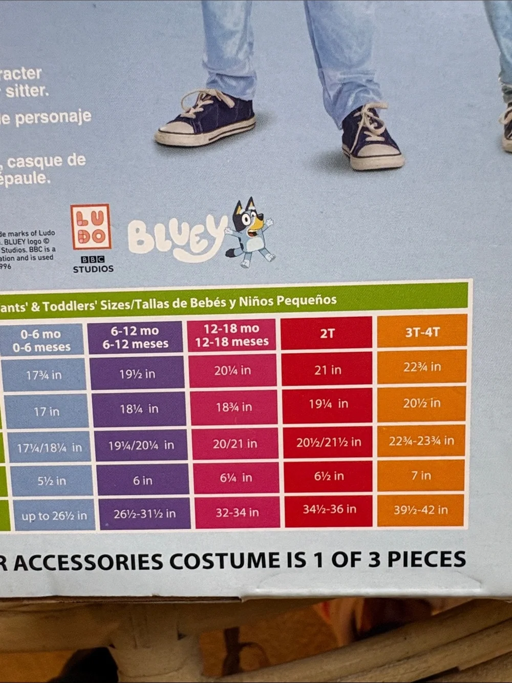 NWT  Official Bluey Chattermax Halloween costume Boy/Girl sz: 2T